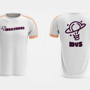 camiseta deportiva blanca frente y espalda